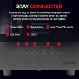 Skytech Gaming Azure 3 Gaming PC, Ryzen 7 9850X3D, RX 9070 XT