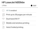 HP LaserJet M209dw Wireless Printer, Print, Fast speeds, Easy setup