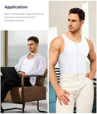TAILONG Men Compression Shirt for Body Slimming Tank Top Shaper Tight Undershirt Tummy Control Girdle