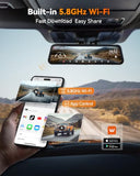 WOLFBOX G900 Tripro Bumper 3 Channel 4K Mirror Dash Cam,8MP STARVIS IMX678
