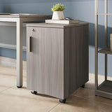NBF Mobile File Cabinet Storage Pedestal with Locking Drawer, Espresso