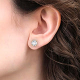 0.25 Carat - 10 Carat Round Cut Lab-Grown Diamond 4-Prong Stud Earrings