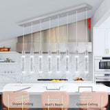 Modern Crystal Chandeliers LED Flush Mount Ceiling Chandeliers for Living Room