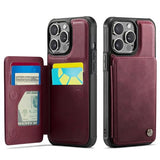 Vinich for iPhone 14 Pro Max Wallet Case with Card Holder, RFID Blocking Credit Slots Kickstand Shockproof Phone Cover Fit for iPhone 14 Pro Max 6.7" Burgundy