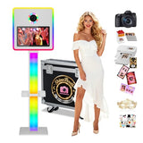 Mirror Photo Booth 15.6" with Camera and Printer,Selfie DSLR Mirror Photo Booth
