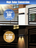 ZSYIQIXI Solar Fence Lights Outdoor Waterproof LED, RGB Fence Solar Lights