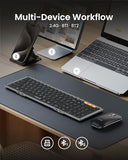 Foldable Keyboard and Mouse, XKM01 True Full-Size Folding Wireless Keyboard Mouse Combo for Business Travel