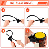 Supuse Rubber Strap Wrench Set, 2-Piece Heavy Duty Adjustable Rubber Belt Wrench for Oil Filter, Plumbing, Pipe, Jar Opener, Shower Head Removal (4" & 6")