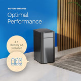 hOmeLabs - 13 Gallon Kitchen Trash Can - Retractable Automatic Sensor Butterfly Lid, Space-Saving Design, Easy to Clean - Dark Stainless Steel