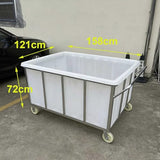 Industrial Dollies with Handle, Heavy Duty Hand Push Material Transport Trolley