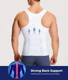 TAILONG Men Compression Shirt for Body Slimming Tank Top Shaper Tight Undershirt Tummy Control Girdle
