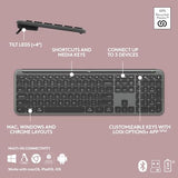 Logitech MK955 Signature Slim Wireless Keyboard and Mouse Combo, for Larger Hands, Quiet Typing and Clicking