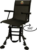 Rhino Outdoors RC-009 Deluxe Adjustable Hunting Chair with 360° Swivel Seat, Black Rhino Outdoors