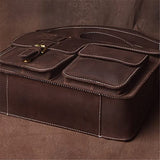 European Men's Large Capacity Zippered Crossbody Bag Waist(Style2)