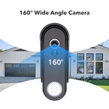 Wireless Smart Video Doorbell Intercom System, WiFi 1080P Video Doorbell Camera with Monitor,