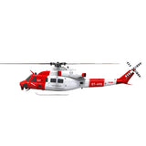 MechPuConToy GPS RC Helicopters for Adults, E2 UH-1Y 1/35 Scale 2.4G 6CH Remote Control Simulation 3D Stunt Helicopter Model with Lidar Positioning, Military RC Aircraft Outdoor