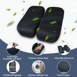 Adjustable Seat Cushion, Memory Foam Office Chair Cushion, Car Seat Cushion, Foldable Travel Cushion for Tailbone Pain, Sciatica Pain Relief, Etc (Large)