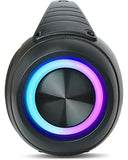 Dolphin LX-220 Boombox Bluetooth Speaker | Loud & Crisp Sound - IPX5 Waterproof with Long-Lasting Battery & Party Ring Lights for Gym, Outdoors, Shower, Beach, Pool, Portable, Rechargeable