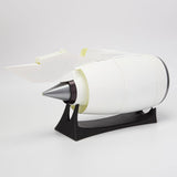 MechPuConToy Turbofan Engine Model Kit That Works, 150+PCS 1/30 NTR-900 DIY 3D Printed Functional Aircraft Turbofan Engine Assembly Model