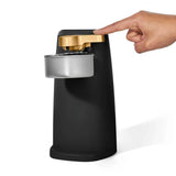 Electric Can Opener with Auto-Turn Operation for Standard & Tall Cans, Stainless Steel Blade for Easy Kitchen Counter Use (Black)