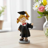 PlentifulHome Graduation Girl Figurine, Resin Graduate Statue, 4.92 Inch