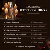 W For Her Silicone Personal Moisturizer - Paraben & Glycerin Free - 2 Fl Oz