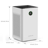 Jafända Air Purifiers for Home Large Room Up To 1190ft², True HEPA 13 Filter, Activated Carbon Remove 99.97% Dust Smoke Odor, Night Light