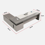 ABHNUGFS Study Writing Table PC Desks Boss Office Desk Manager Modern Executive Supervisor(180 * 80 * 75cm)