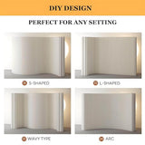 Portable Adjustable Room Divider, Foldable Freestanding Kraft Paper Partition