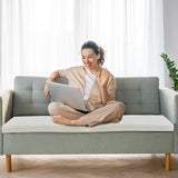 Frienda 3 Pack 3 x 20 x 20 Inch Upholstery High Density Foam Cushion Replacement Square Cut to Size Foam Couch