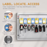 16 Key Lock Box Wall Mount, Smart Key Cabinet, use One Time Password,Fixed Code, Bluetooth, Wi-Fi Remote