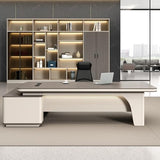 LSIGHTUS 71" Wood Large Modern Executive Office Desk, Modern