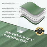 Elegear CumbreX™ Air & Foam Self Inflating Sleeping Pad, Built-in Electric Pump 4" Ultra-Thick Memory Foam Camping Mattress with Pillow Double Camping Pad 4-Season R-Value 9.5 Camp Mat - Gueen