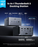 Anker Prime TB5 Docking Station, 14-in-1 Thunderbolt 5 Dock with 120Gbps Max Transfer