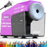 Electric Pencil Sharpener, Fast & Hands-Free, 10K+ Uses, 5 Nibs, Fully Automatic Pencil Sharpener for Classroom,