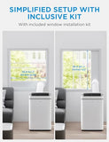 Midea 14,000 BTU ASHRAE (10,000 BTU SACC) Portable Air Conditioner, Cools up to 450 Sq.Ft., with Dehumidifier&Fan mode&Heat, Control with Remote, Amazon Alexa&Google Assistant, Easy-to-use and Install