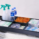 Housekeeping Room Service Cart Hotel Cleaning Trolley with Hand Push Design Cloth Bag & Guest Service