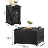 Joaxswe Farmhouse Coffee Table Set of 3