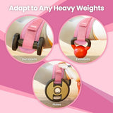 Hip Thrust Belt, Balency Hip Thrust Belt for Dumbbells Heavy, Booty Belt for Hip Thrust, Slip-Resistant Padding Hip Thrust Belt, Pink