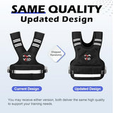 VBSD Adjustable Weighted Vest for Women Men 4-10lb Vest with 6 Ironsand Weights Body Weight Vest with Reflective Strip for Running