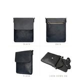 Retro Men's Bag Genuine Leather Leisure Shoulder Crazy Horse Crossbody Oxhide Minimalist