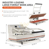Large Manual Heat Press Machine: Fast-Heating Durable Press for T-Shirts
