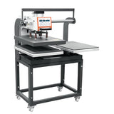 Pneumatic Sliding Dual Platen Heat Press-Large Heat Transfer Press with Auto Lift Sublimation Transfer for T-Shirt Printing