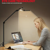Honeywell Wide Desk Lamp with Clamp for Dual Monitors,22W Full-Spectrum Eye-Caring LED Light Bar for Home Office