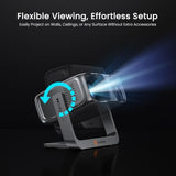HAPPRUN 2500 ANSI Google TV Built-in Smart Movie Projector for Home Theater