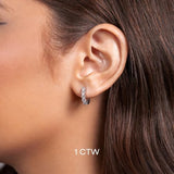 Privosa - Lab Grown Diamond Hoop Earrings