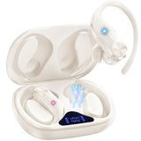 AI Translation Earbuds Real-Time: 166 Languages Audifonos Traductores Inglés Español, 60 Hours Battery - Seamless Translator Headphones, Off-White