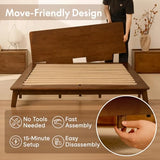 FLEXISPOT Hako G1 Queen Solid Wood Platform Bed with Tool-Free Assembly