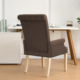 adochr Upholstered Fabric Accent Dining Chair, Elegant Tufted Club Dining Room