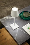 Zafferano, Poldina L Desk Lamp, Portable and Rechargeable Table Lamp with Touch Controls, Suitable for Indoor and Outdoor